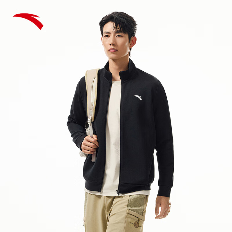 ANTA Fleece-Lined Sports Jacket for Men