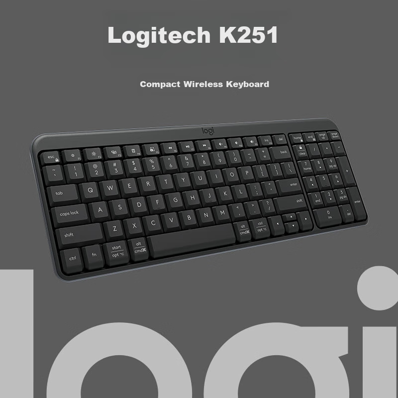 Logitech K251 Wireless Bluetooth Compact Keyboard - 99 Keys
