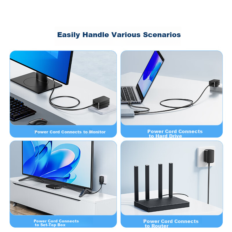 SAMZHE 12V3A Power Adapter for Monitors & Routers