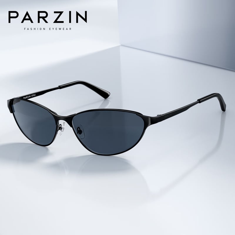 PARZIN Cyber Futuristic Cat-Eye Sunglasses