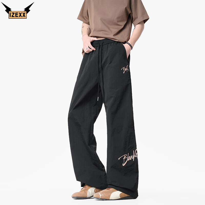 IZEXX Embroidered Retro Casual Pants for Men