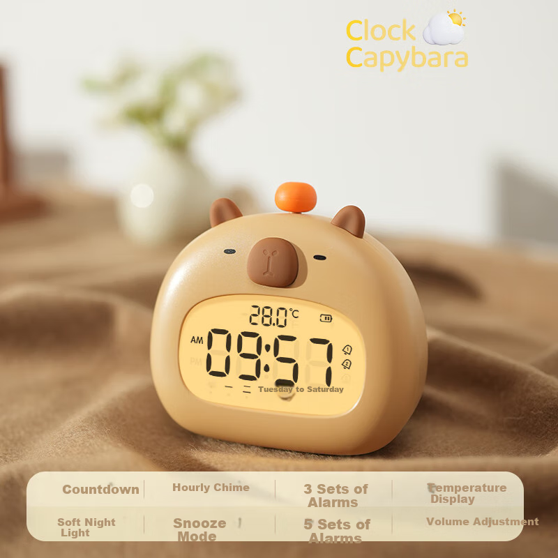 Bandian Originality Capibara Night Light Alarm Clock