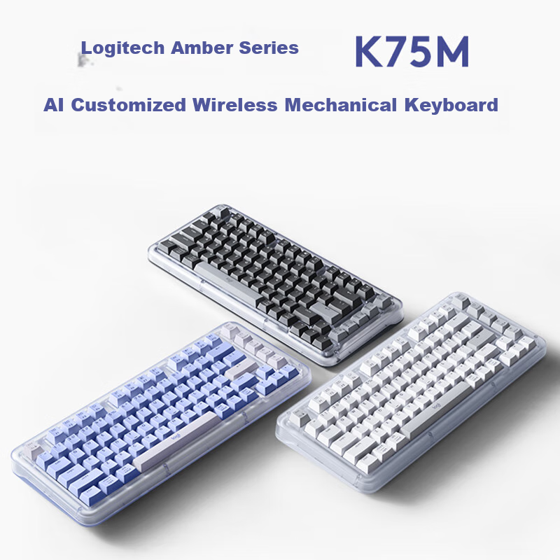 Logitech K75M Amber Series AI Customizable Wireless Mechanical Keyboard
