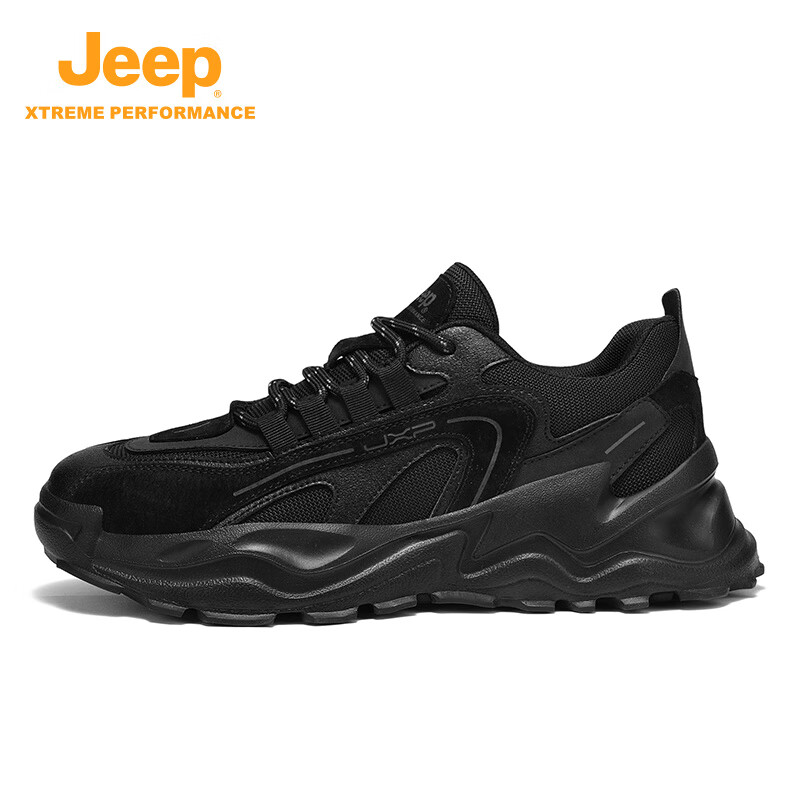 Jeep Men's Thick-Soled Dad Shoes, Autumn New Style