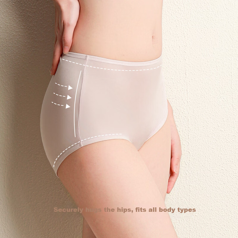 Silk World 100% Mulberry Silk High-Waist Women's Underwear