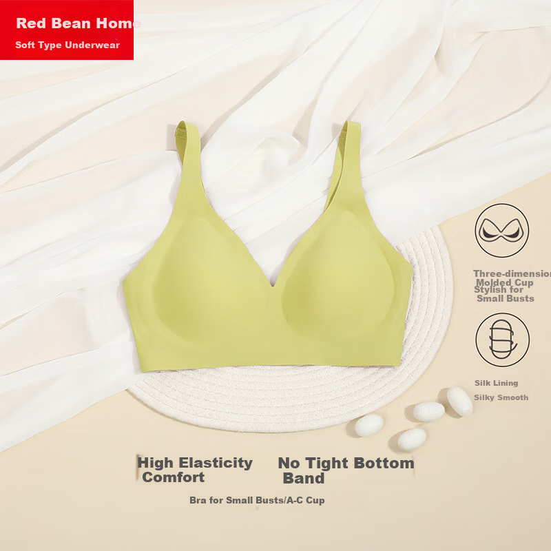 Hodohome Wireless Jelly Strap Bra for Infants