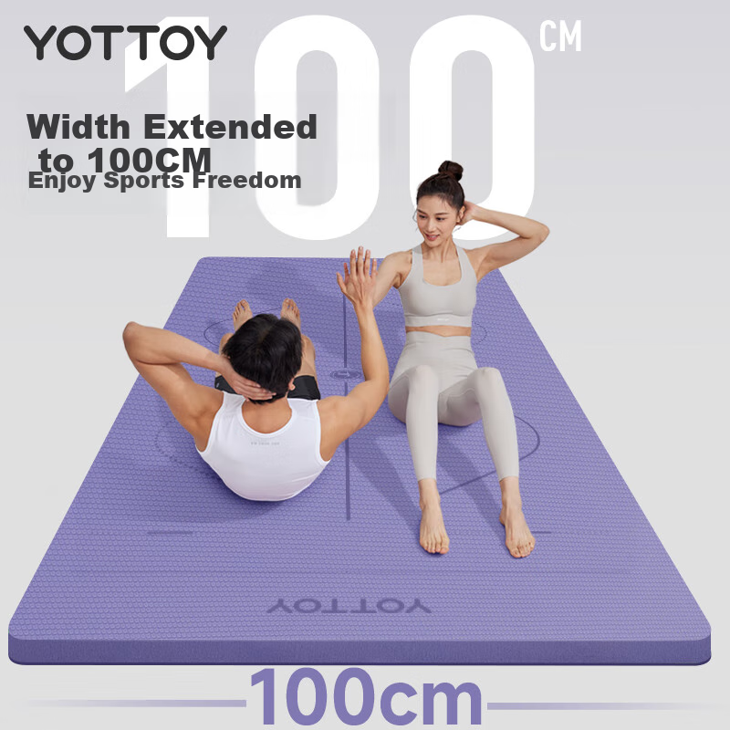 Yottoy Yoga Mat - Widened & Lengthened Fitness Mat