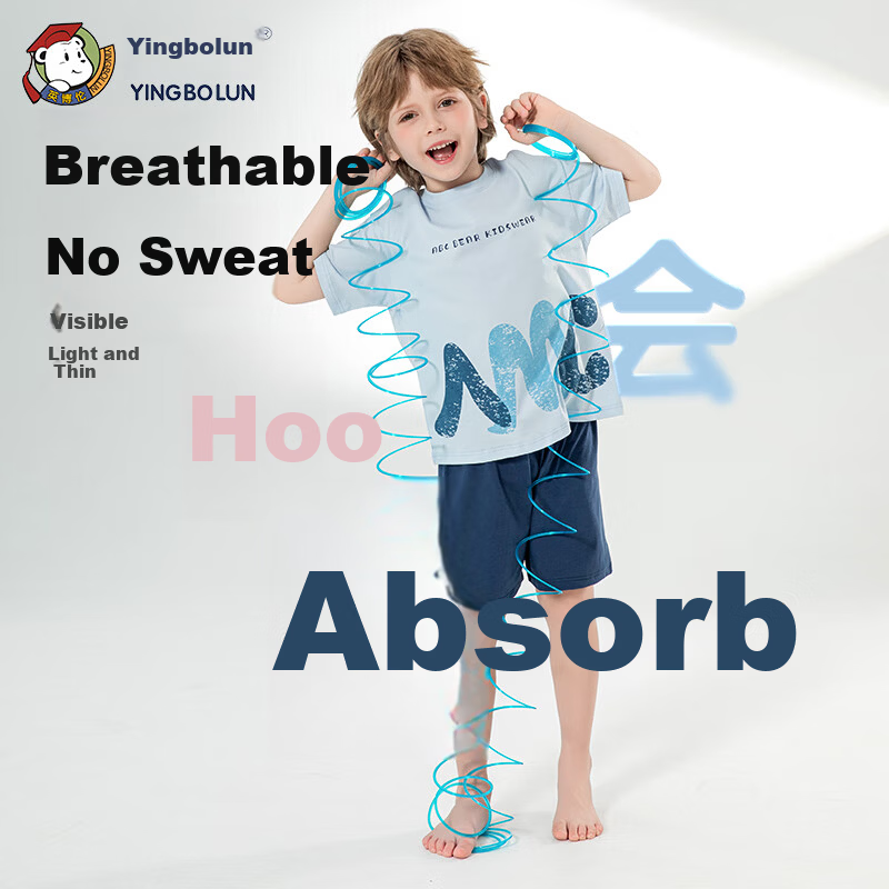 YINGBOLUN 2025 Boys' Summer Pajamas, Big Kids' Sleepwear