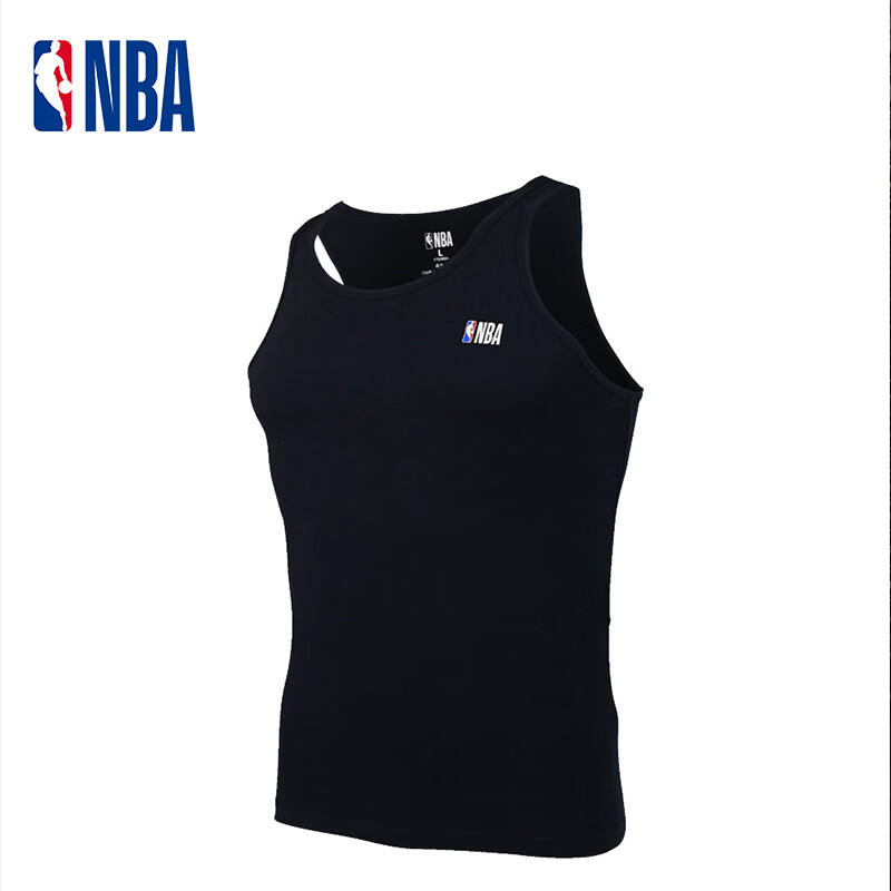 NBA Men's Quick-Dry Tank Top - Black Slim Fit