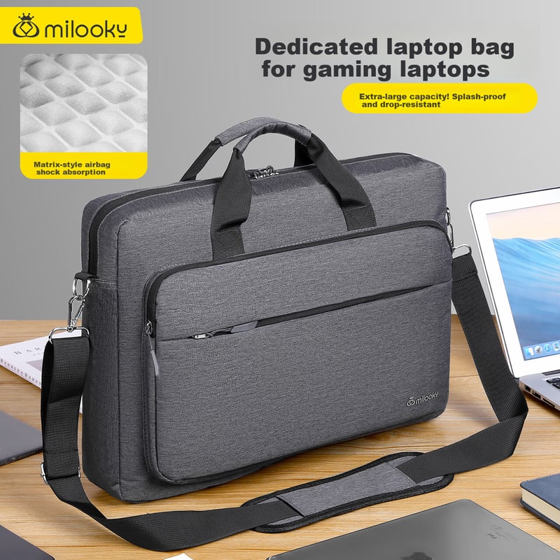 Milooky Laptop Shoulder Bag for Men & Women