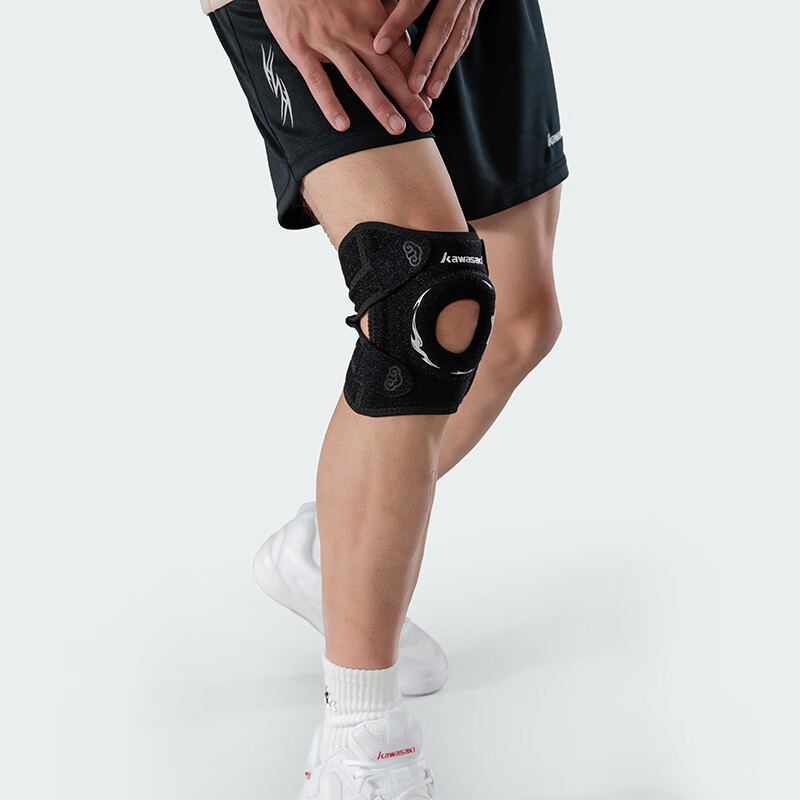 KAWASAKI Sports Knee Pads - Black Flying Knee Pads