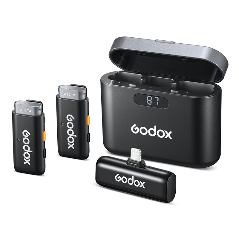Godox WES Wireless Microphone - Portable Clip-On for Outdoor Recording