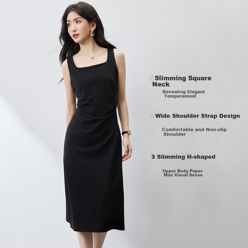 Sentubila Hepburn-Style Elegant Mini Dress