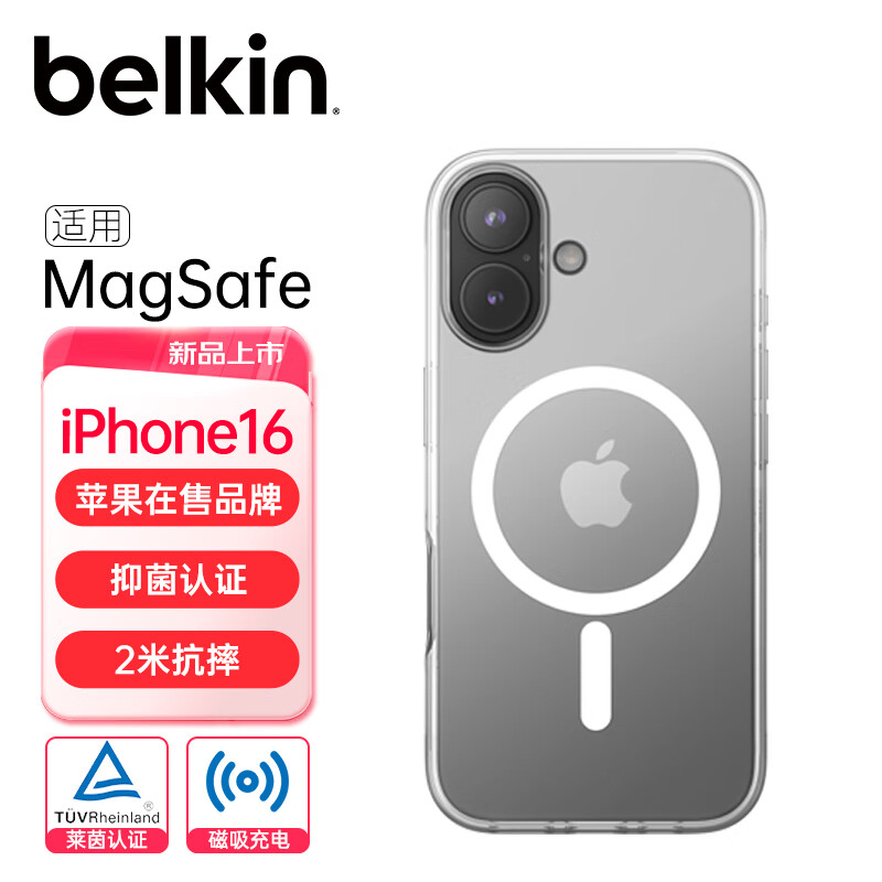 BELKIN iPhone 16 Clear Protective Case
