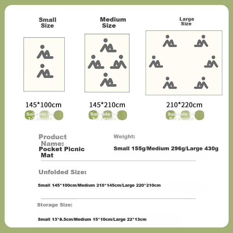Etravel Picnic Mat - Ultra-Thick Outdoor Mat