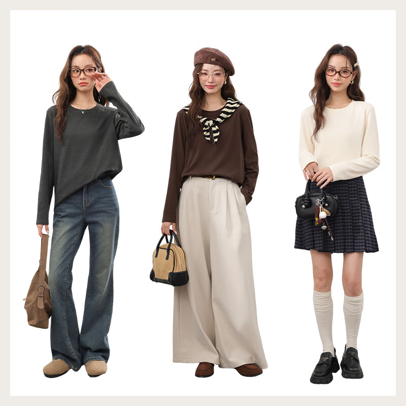 MJ STYLE Fleece Lined Base Layer Top for Women