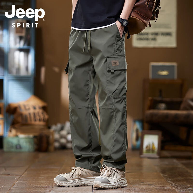 JEEP SPIRIT Men's Casual Cargo Pants 9810