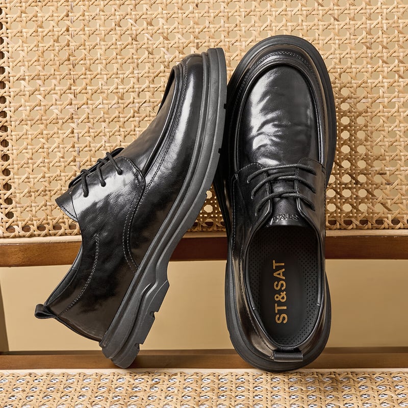 St&Sat Men's Formal Leather Shoes