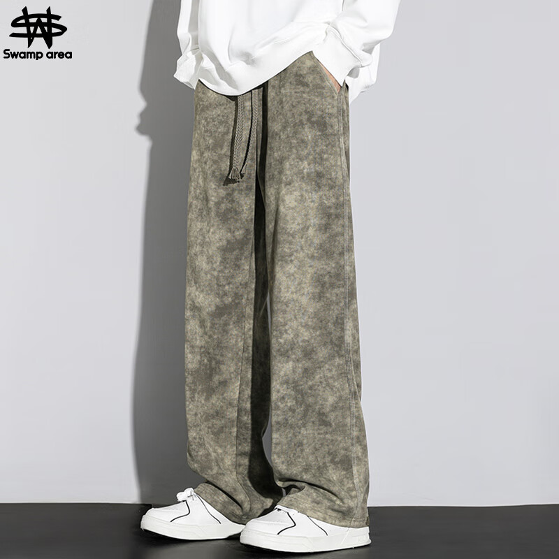 SWAMP AREA Tie-Dye Casual Pants