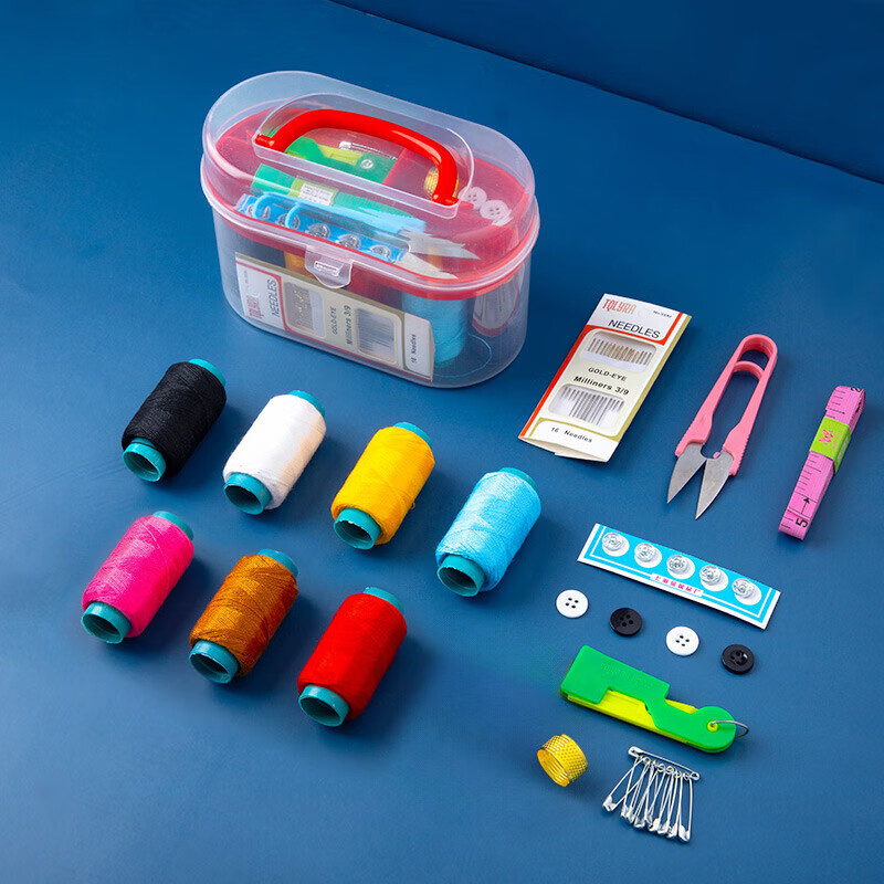 JAJALIN Sewing Kit 7 Spools Travel Repair Tools