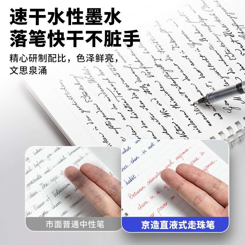 JD Jingzao 0.5mm Rollerball Pen 12-Pack