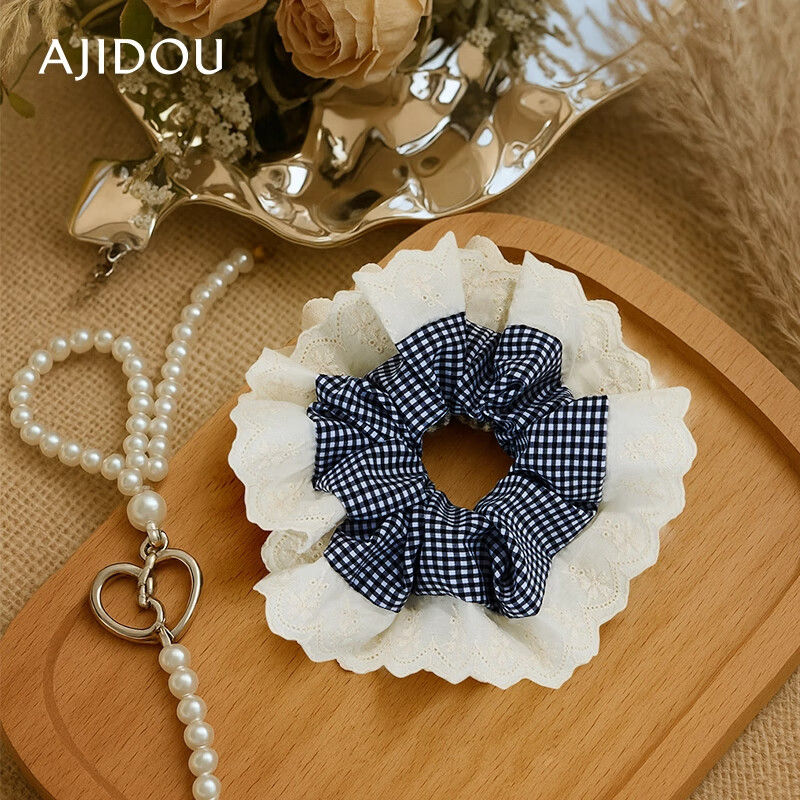 AJIDOU Elegant Lace Hair Tie - Simple & Stylish