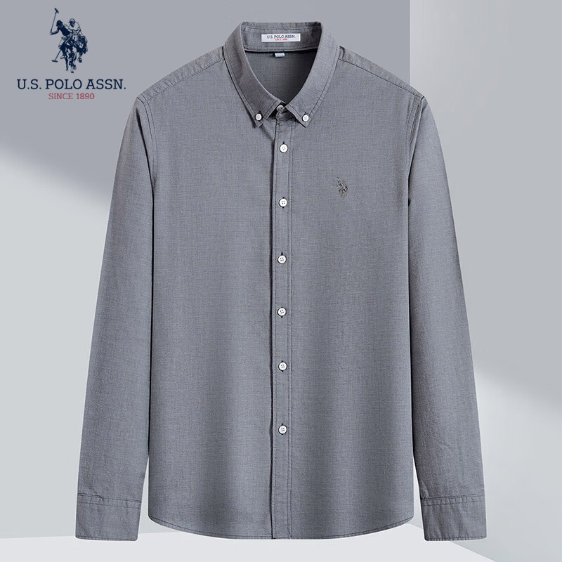 U.S. POLO ASSN. Men's Long-Sleeve Business Casual Shirt