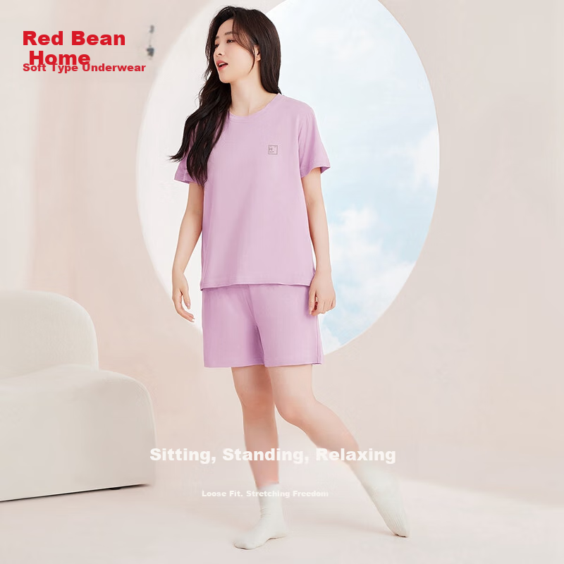 Hongdoujujia Women's Summer Cotton Pajamas