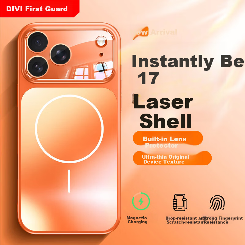 DIVI Instant Change 17 iPhone 16 MagSafe Case with Builtin Lens Protector