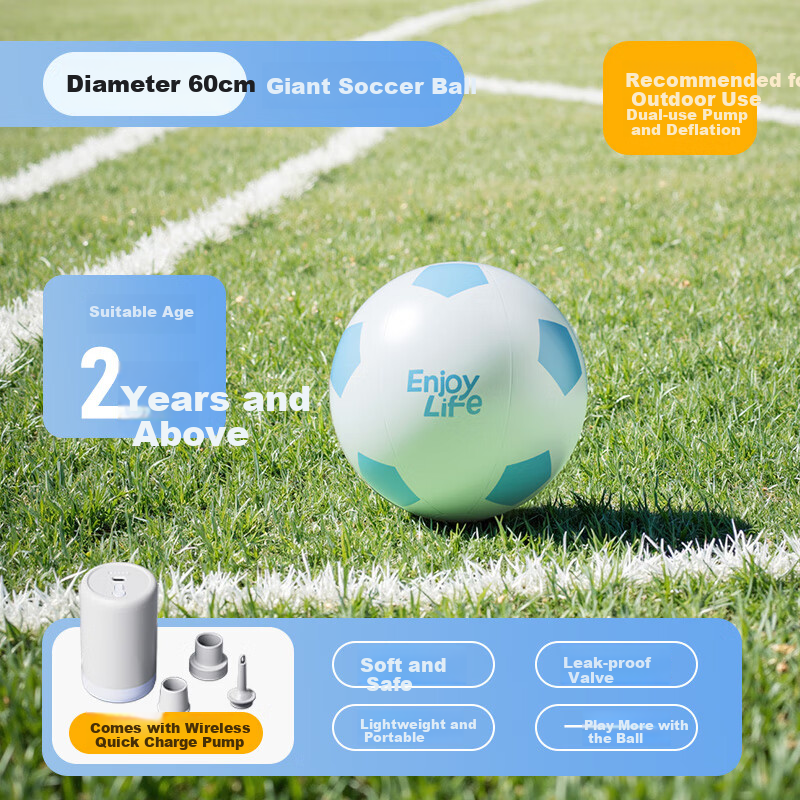 Adandyish Giant Beach Soccer Ball - Perfect for Outdoor Fun