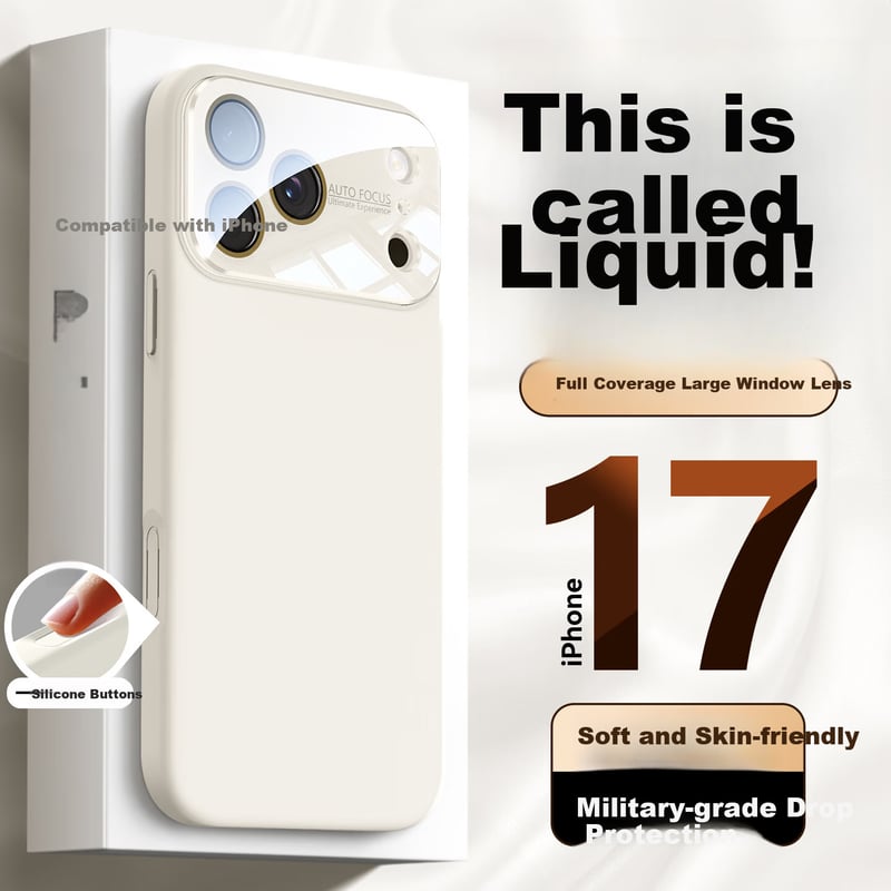 Guleisi iPhone 17 Liquid Silicone Case with Full-Coverage Lens Protection