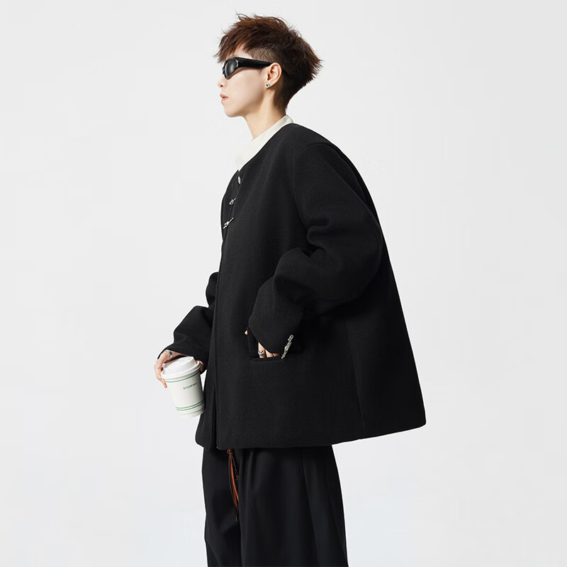 Homlean New Chinese Style Stand Collar Jacket