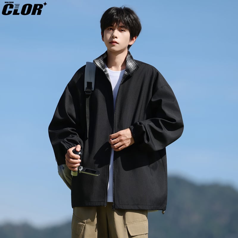 CLOR Men's Minimalist Plaid Jacket