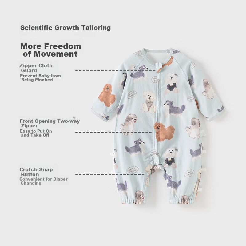 Huanxixiaoxiong Baby Anti-Kick Onesie