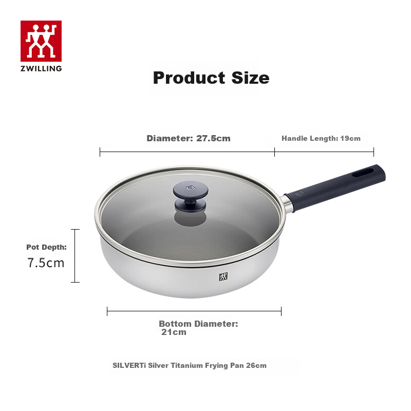 ZWILLING Titanium Non-Stick Frying Pan, 26cm