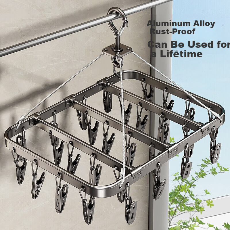 Xuanguan Aluminum Alloy Windproof Sock Drying Rack