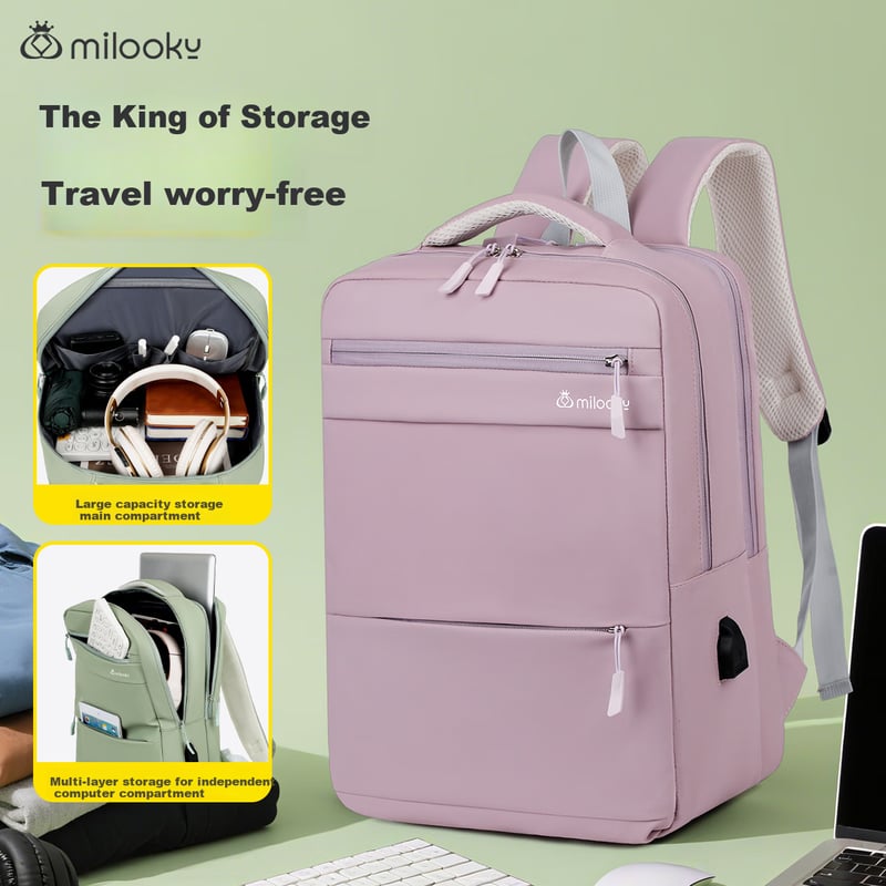 Milooky Backpack - 13-16 Inch Laptop Bag