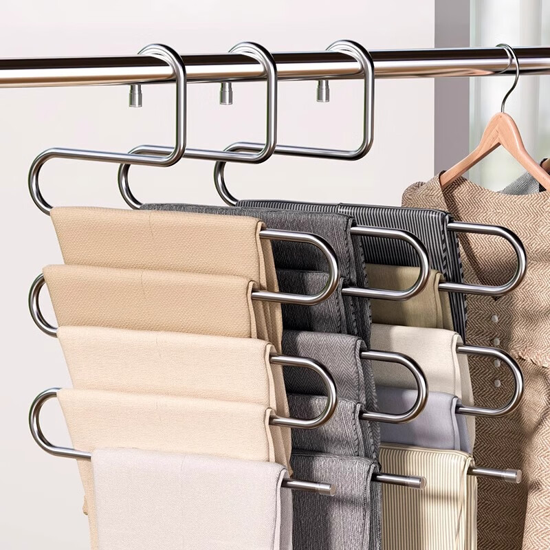 MUYA Stainless Steel Pants Hanger - 2 Pack