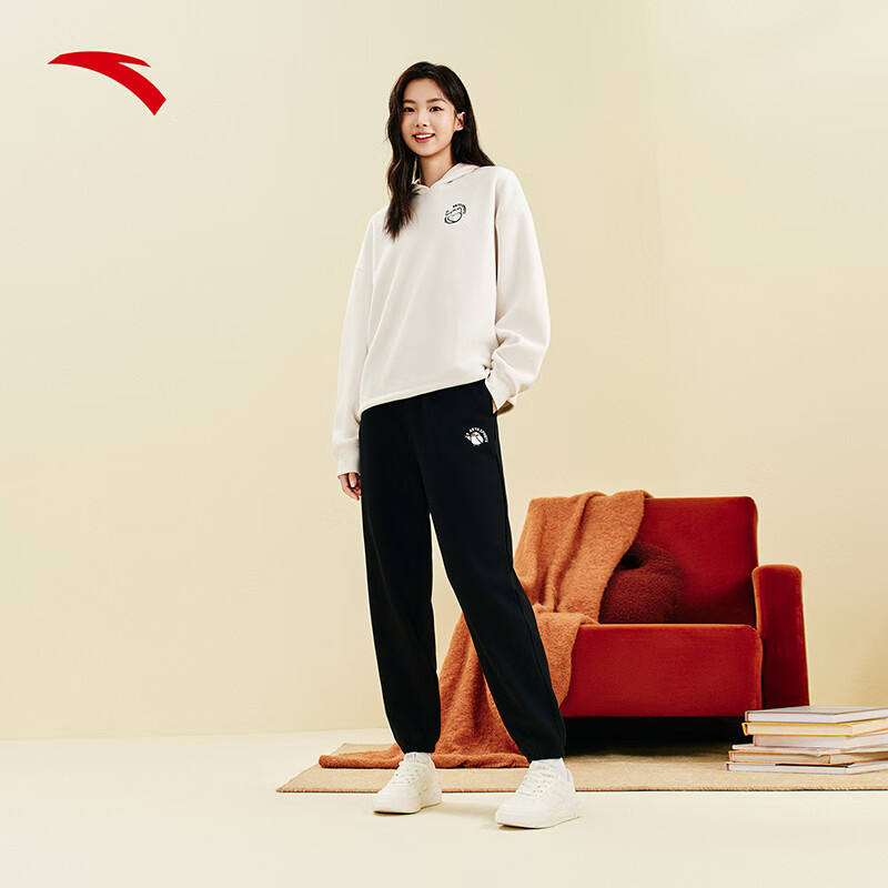 ANTA Snow Owl Fleece-Lined Jogger Pants