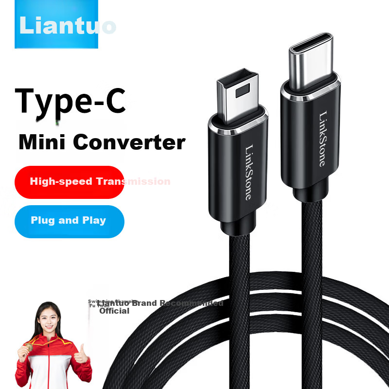 LinkStone Type-C to Mini USB Adapter for DSLR and Hard Drives