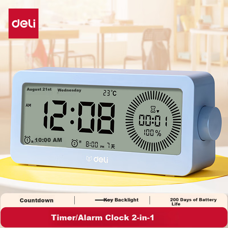 Visual Smart Alarm Clock Timer by Deli