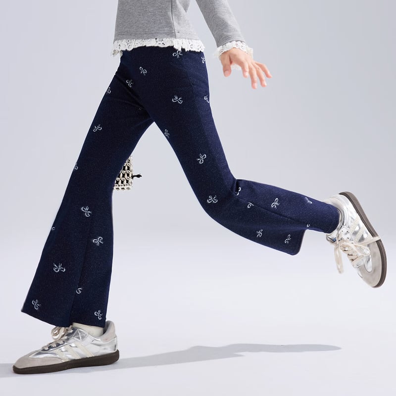 ASK JUNIOR Jacquard Denim Trousers for Older Kids