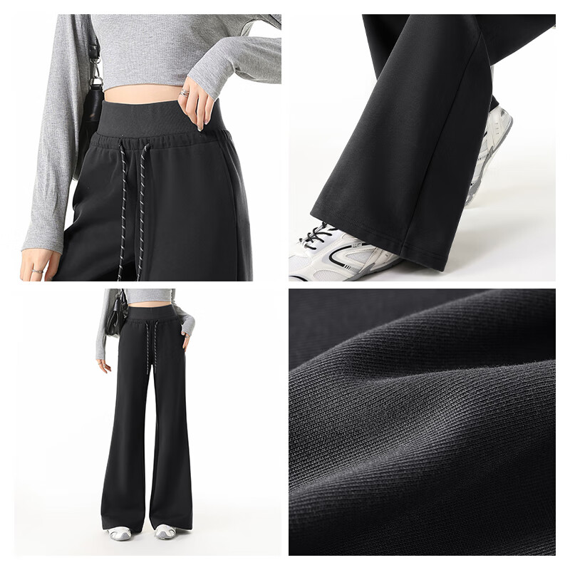 MJ STYLE Women's Straight-Leg Slight Flare Pants