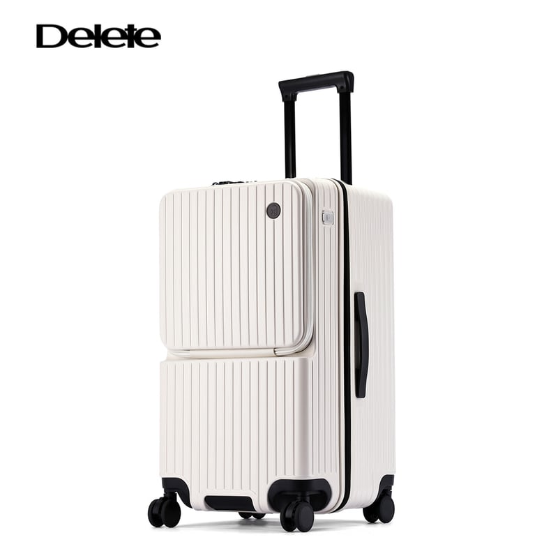 DELETE 2026 Large-Capacity Trolley Suitcase with Password Lock