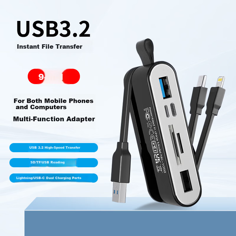 Liantuo 9-in-1 High-Speed Card Reader