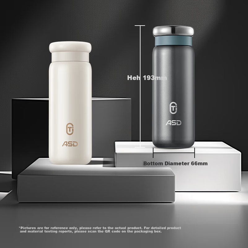 ASD Pure Titanium Insulated Cup - Vacuum Insulated Tea Cup