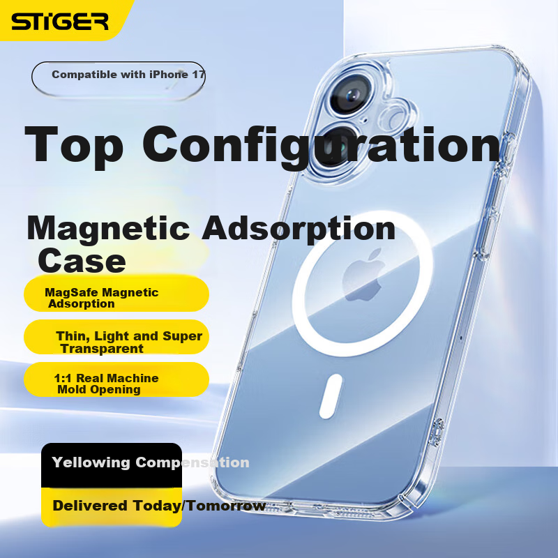 Stiger Crystal Clear Magnetic iPhone 17 Case