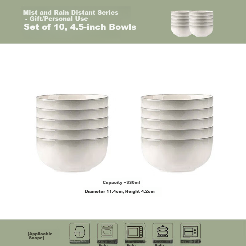 Pearson Luxury Ceramic Rice Bowls