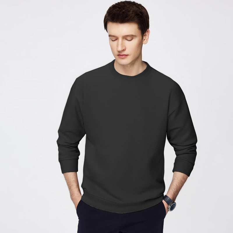 FIRS Men's Thick Fleece-Lined Sweatshirt