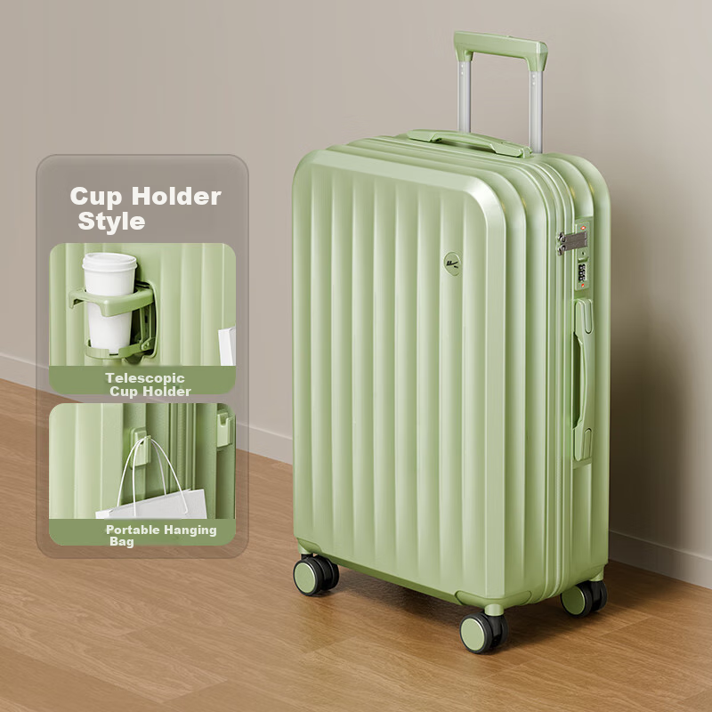 Huili Luggage - Premium Leather Carry-On Suitcase